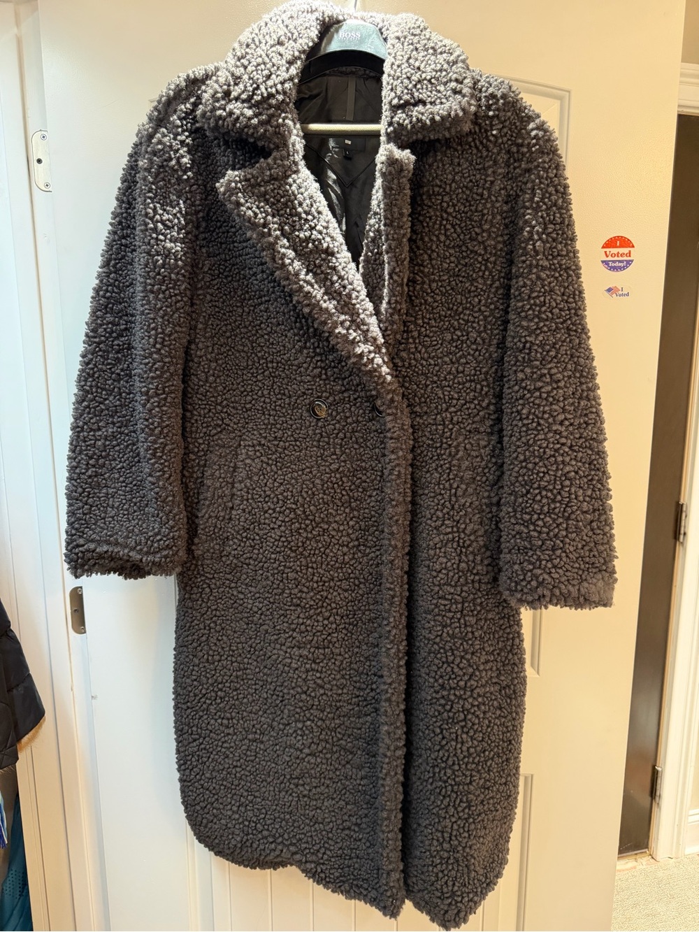Women's Ugg Australia black Faux Shearling Long Coat